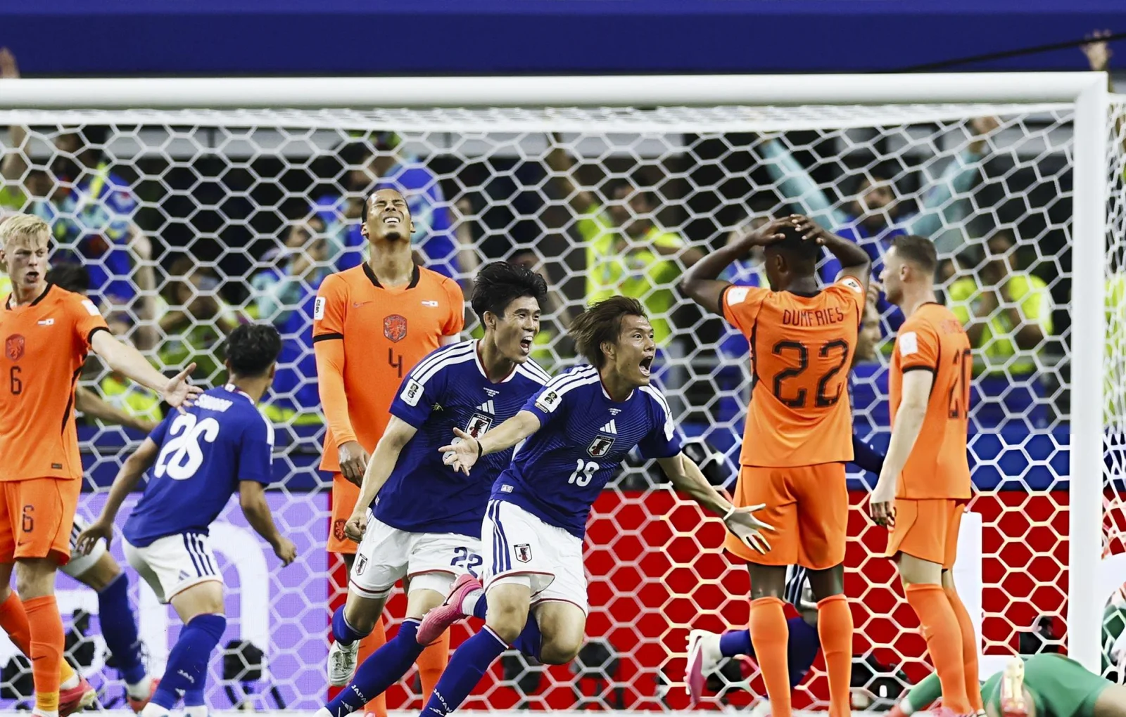 Japón le amargó el debut a Países Bajos con un empate agónico